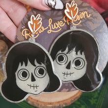 Load image into Gallery viewer, The Unknown- Skull Girl Earrings