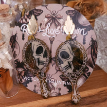 Load image into Gallery viewer, Victorian Haunting Mirror Earrings