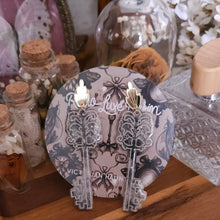 Load image into Gallery viewer, Victorian Haunting Skeleton Key Earrings