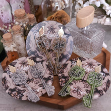 Load image into Gallery viewer, Victorian Haunting Skeleton Key Earrings