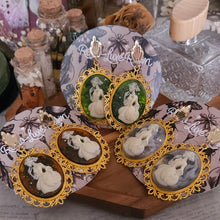 Load image into Gallery viewer, Victorian Haunting Forever Wandering Cameo Earrings