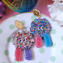 Load image into Gallery viewer, Mad Tea! Individual Mome Rath Earrings