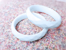 Load image into Gallery viewer, Sundae Funday Faceted Bangle in Cotton Candy Cream