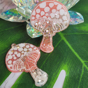Multi Color Mushroom Earrings