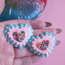 Load image into Gallery viewer, Glitter! Sprinkle Cake Stud Earrings
