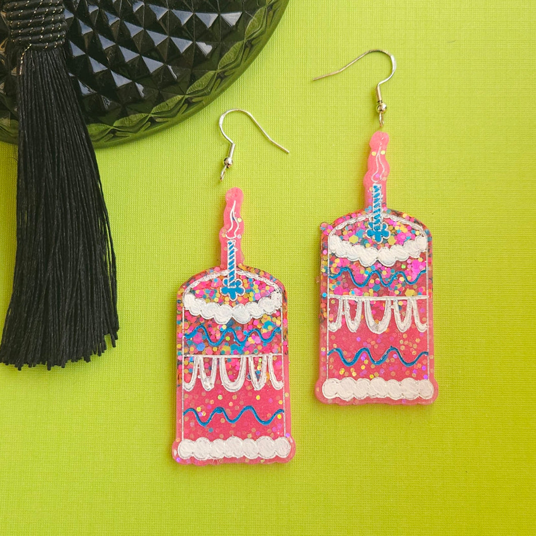 Unbirthday Cake Earrings