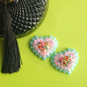 B Grade Glitter and Sprinkle Cake Studs