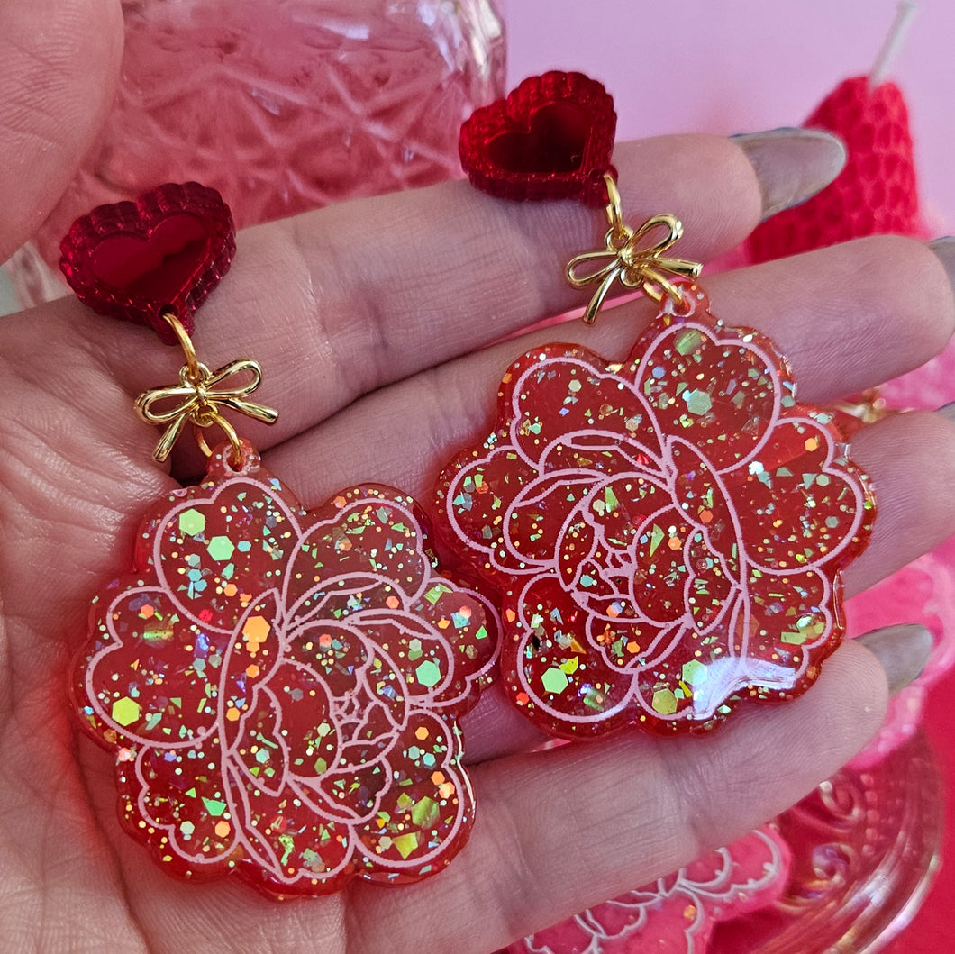 Galentine's The 13th Peony Earrings