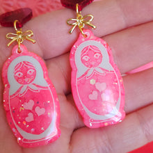 Load image into Gallery viewer, Galentine&#39;s The 13th Nesting Doll Earrings
