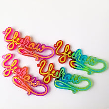 Load image into Gallery viewer, Neon Rodeo Sunrise Yeehaw Earrings
