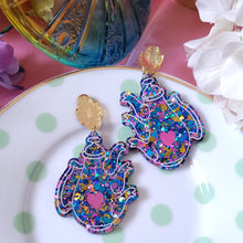 Load image into Gallery viewer, Mad Tea! Teapot and Tea cup Earrings
