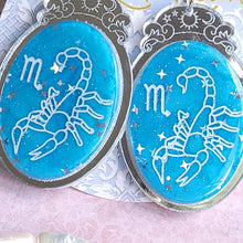Load image into Gallery viewer, Celestial Scorpio Cameo Earrings
