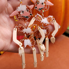 Load image into Gallery viewer, Thirteenth Hour Fire Goblin Earrings
