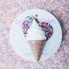 Load image into Gallery viewer, Sundae Funday I love Ice Cream Brooch
