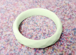 Sundae Funday Faceted Bangle in Mint Cream